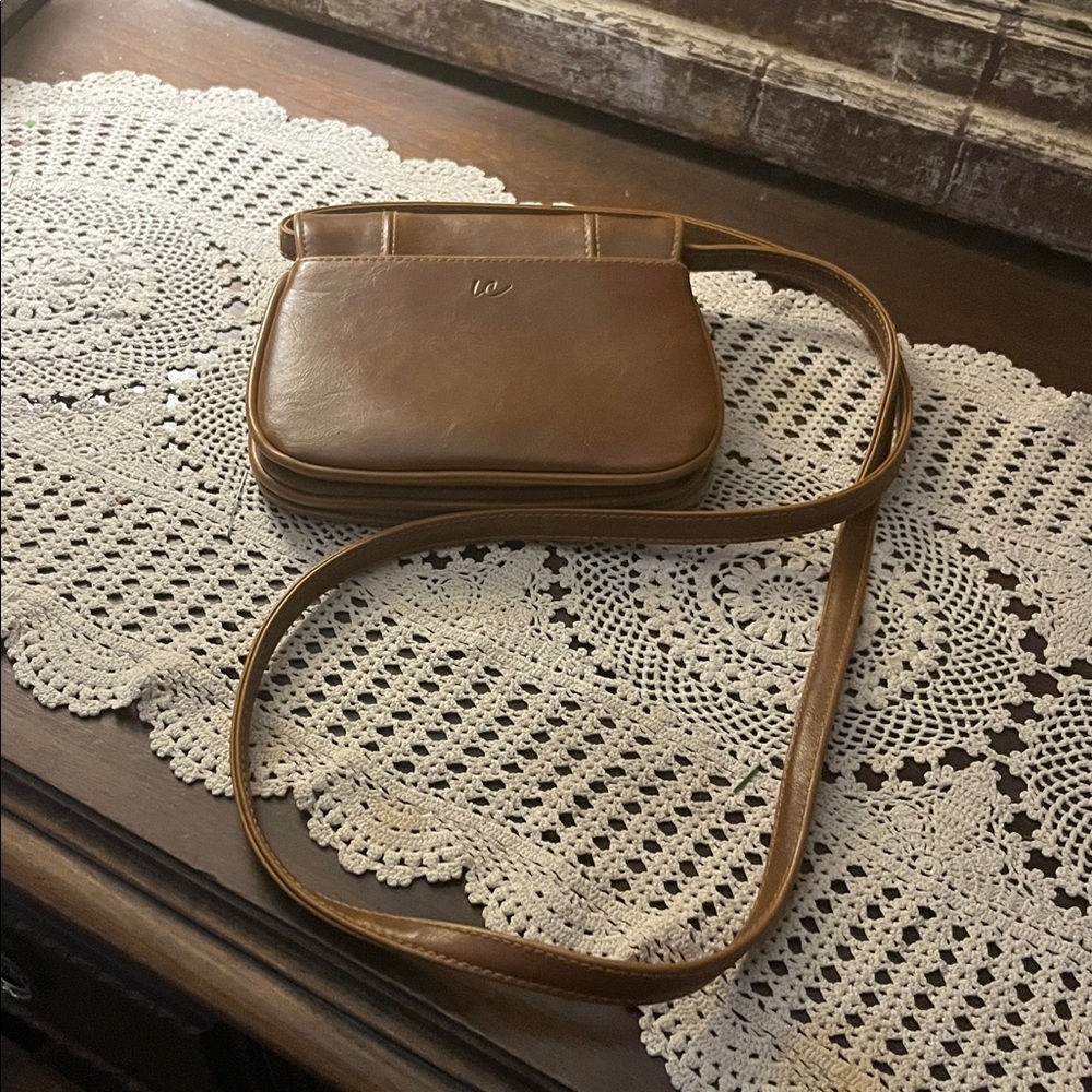 Classic Brown Leather Crossbody Bag
